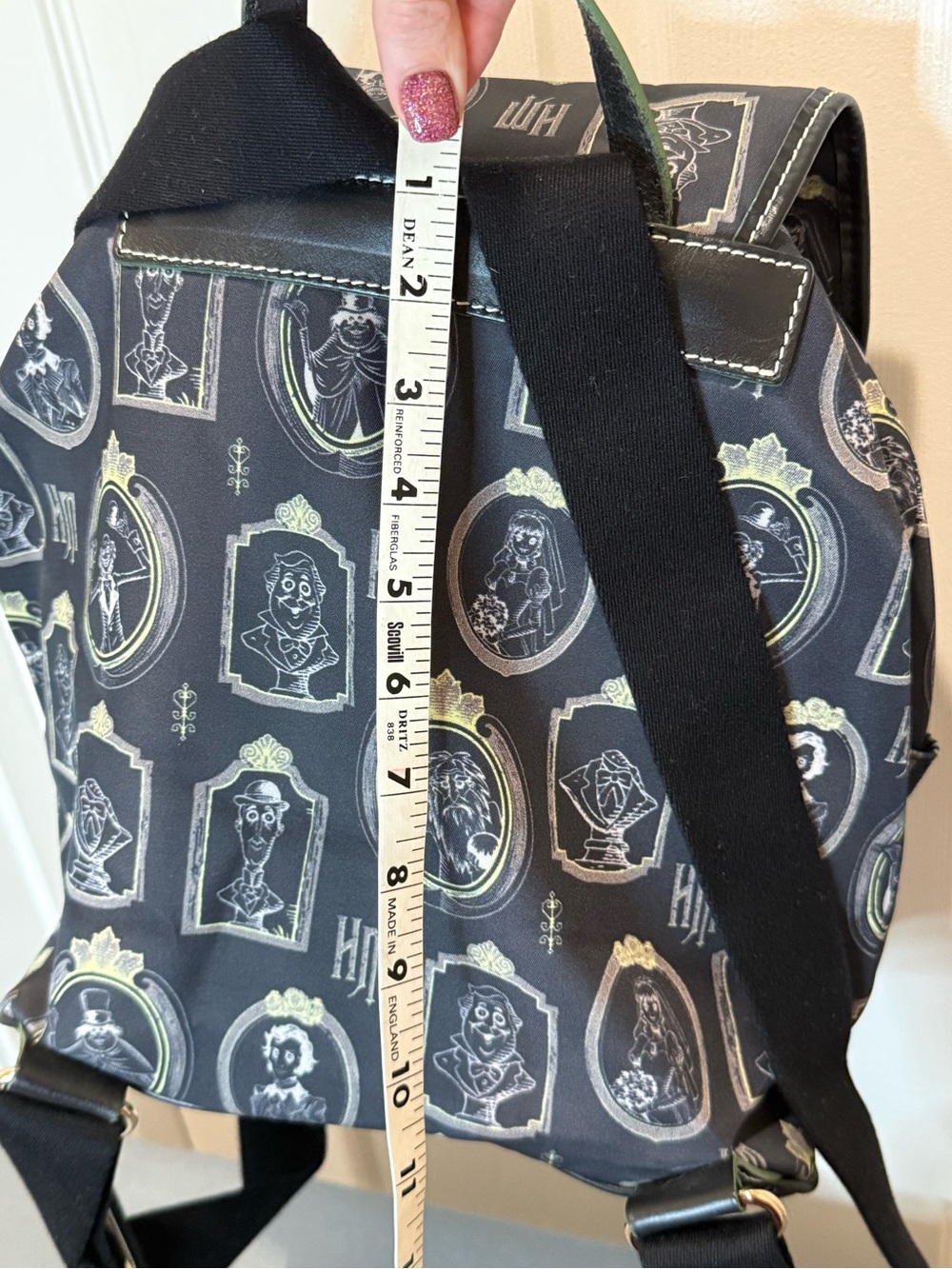 Dooney & Bourke Black Haunted Portraits Backpack - Picture 9 of 12